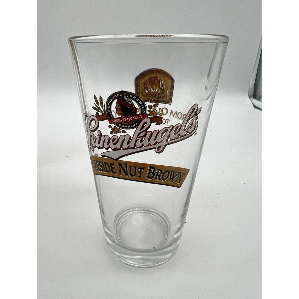 Leinenkugel's 16oz Fireside Nut Brown Shaker Pint Beer Glass Chippewa Falls‎ WI
